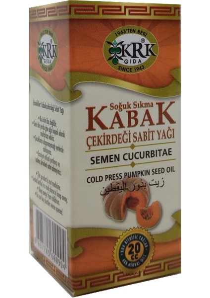 Kabak Çekirdeği Yağı 20 ml