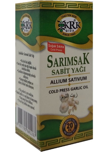 Sarımsak Yağı 20 ml