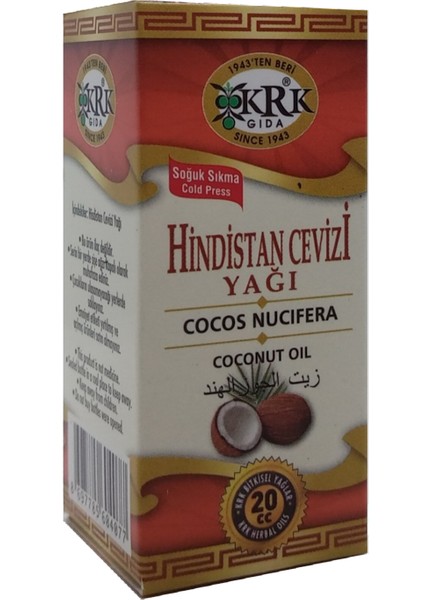 Hindistan Cevizi Yağı 20 ml