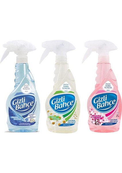 Eyüp Sabri Tuncer Gizli Bahçe Oda Kokusu Okyanus Ferahlığı, Japon Kiraz Çiçeği, Bahar Tazeliği 500 ml