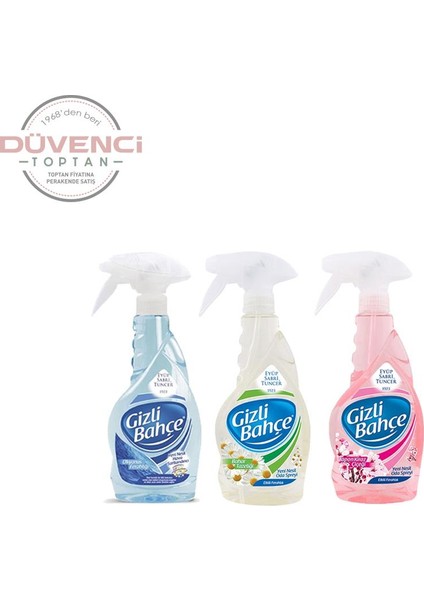 Eyüp Sabri Tuncer Gizli Bahçe Oda Kokusu Okyanus Ferahlığı, Japon Kiraz Çiçeği, Bahar Tazeliği 500 ml