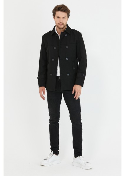 Erkek Kemerli Kaşe Kaban Trenç Model fiyatları