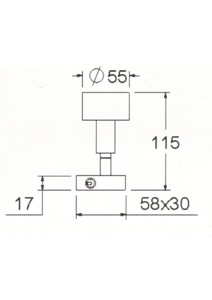 Okuma Lambası Saten Kaplama Ledli 55X115MM