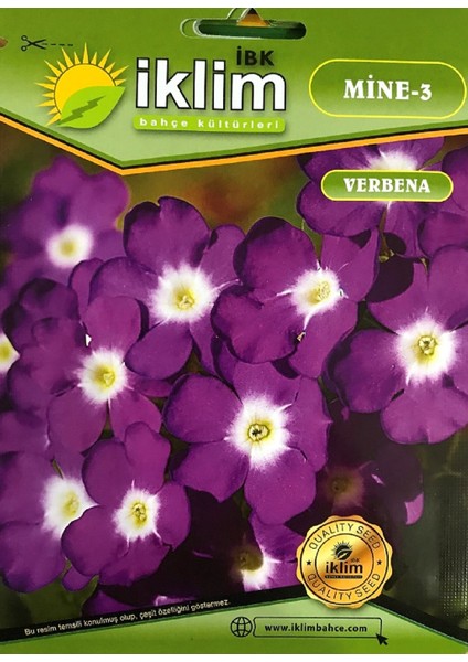 Mine Çiçeği Tohum-3 Mor-Beyaz (Takribi 40 Adet Tohum)