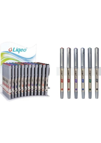 Lıqeo Athens Roller Kalem 0.7 mm 144’LÜ Stand R-5004R07-144