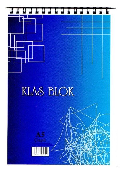 Bloknot Spiralli Kareli 40 Yp A5
