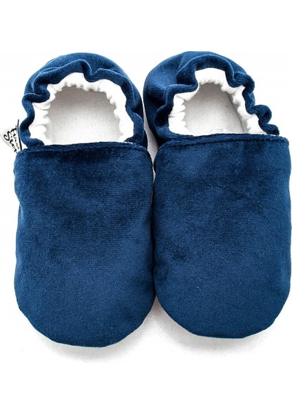 Pamuk Astarlı Kadife Kaydırmaz Taban PATIK-LACİVERT-F-847