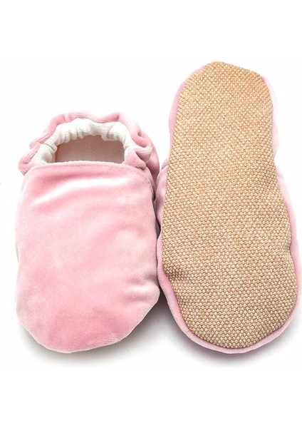 Pamuk Astarlı Kadife Kaydırmaz Taban Patik-Toz PEMBE-F-847 indirimleri