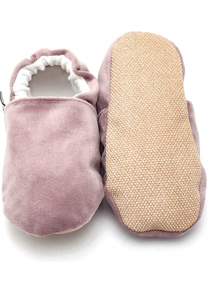 Pamuk Astarlı Kadife Kaydırmaz Taban Patik-Gül KURUSU-F-847 indirimleri