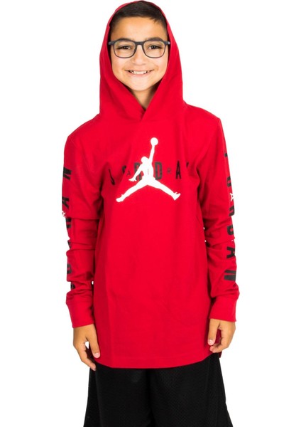 Jordan Jdb Hooded Ls Hbr Erkek Çocuk Sweatshirt