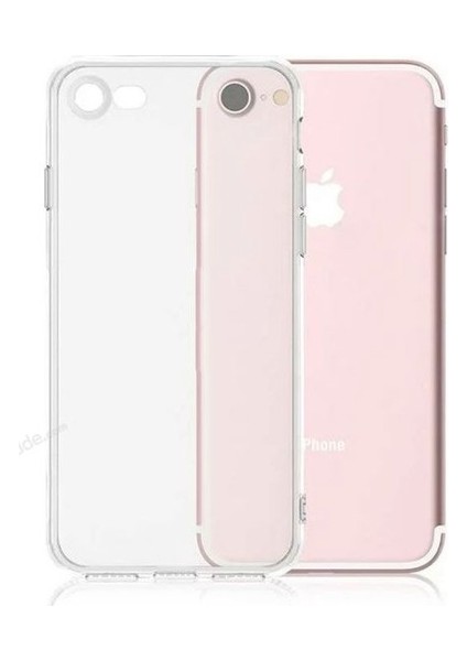Iphone 7&8 Silikon Kamera Korumalı Kılıf Şeffaf
