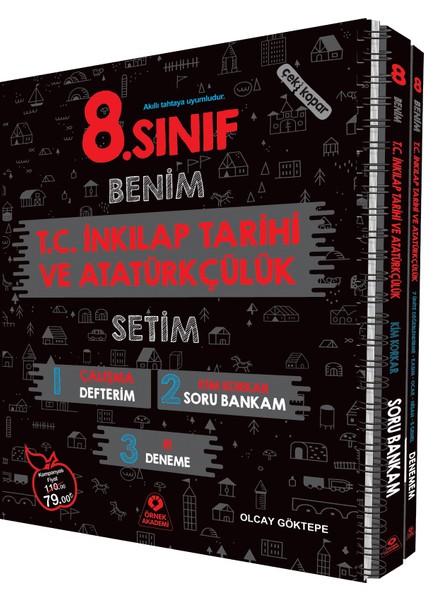 Örnek Akademi Yayınları 8. Sınıf Benim T.C. İnkılap Tarihi ve Atatürkçülük Setim - Olcay Göktepe