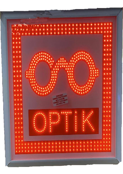 Optik Gözlükçü Tabelası 3D Çift Taraflı Hazır LED Pano Işıklı