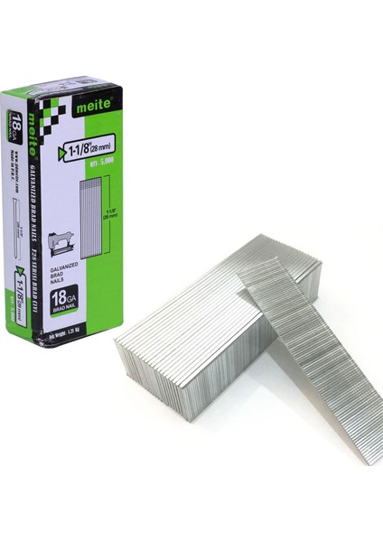 Meite F28 Tabanca Parke Galvanizli Brad Çivisi 28 mm 5000 Adet