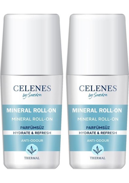 Celenes Thermal Roll On Hassas Cilt, Parfümsüz 75 Ml X2