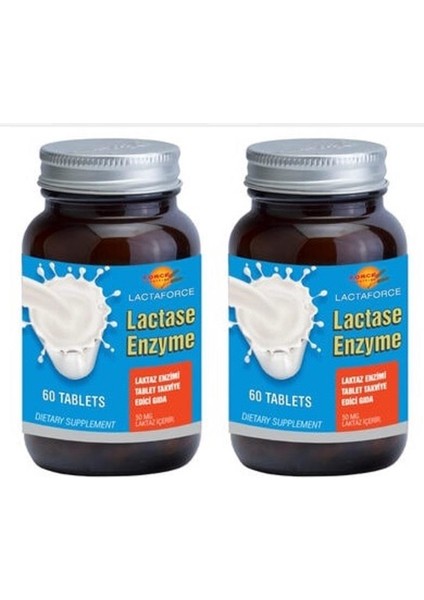 Lactaforce Lactase Enzyme 60 Tablet x 2 Kutu
