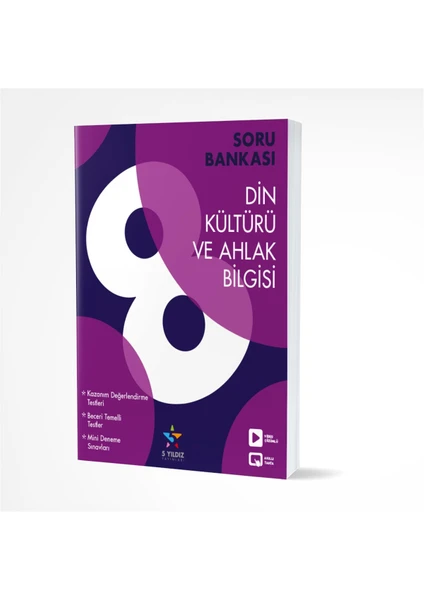 5 Yıldız Yayınları 8. Sınıf Din Kültürü ve Ahlak Bilgisi Soru Bankası