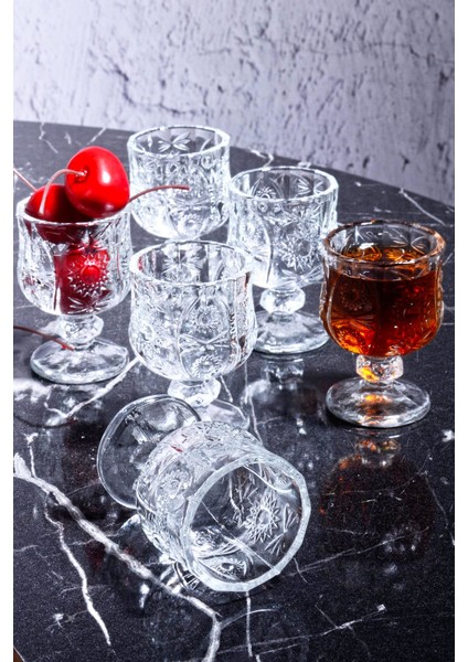 Kristal Ayaklı Kahve Yanı Bardak 45 cc