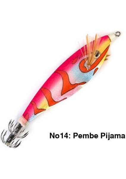 Profısher Kalamar Sahtesi 9cm 16GR Elbiseli Fosforlu Sert Yem Pembe Açık