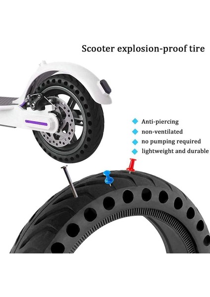 M365/PRO Elektrikli Scooter Için Patlamaz Delik Doku Dolgu Lastik