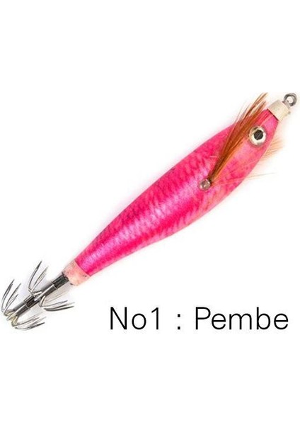 Profısher Kalamar Sahtesi 10.5cm 9gr Elbiseli Fosforlu Sert Yem Pembe