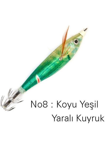 Profısher Kalamar Sahtesi 10.5cm 9gr Elbiseli Fosforlu Sert Yem Yeşil fiyatları