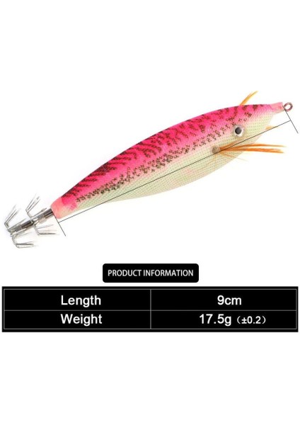 Profısher Kalamar Sahtesi 11CM 14,7gr Fosforlu Boncuklu Sert Yem Pembe fiyatları