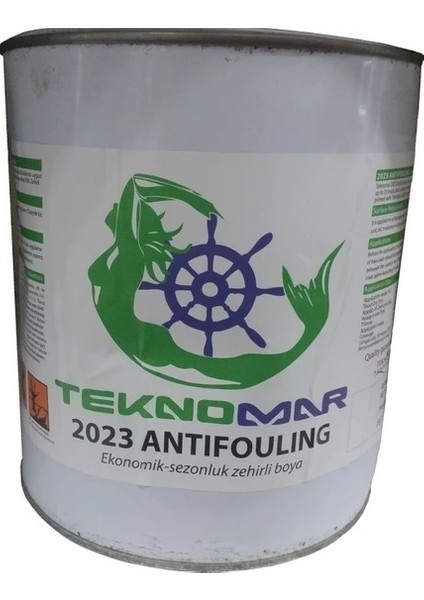 Teknomar 2023 Sezonluk Zehirli Boya 5kg Kırmızı