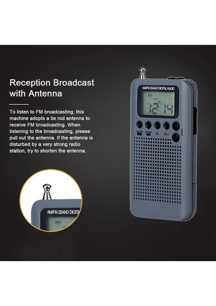 HRD-104 Taşınabilir Am / Fm Stereo Radyo Cep 2-Band (Yurt Dışından) fiyatları