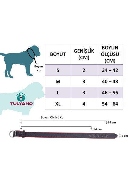 Flot Alt Üst Gerçek Deri El Yapımı Köpek Boyun Tasması Kırmızı Small (2*34-42 Cm)