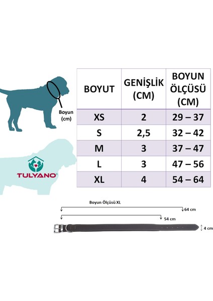 Classic Softlu Gerçek Deri El Yapımı Köpek Boyun Tasması Hardal Model 1 X-Small(2*29-37 Cm)