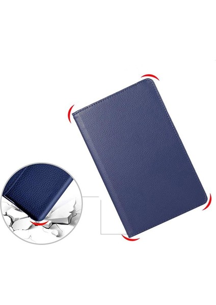 Samsung Galaxy Tab S7 Fe Lte T737 Uyumlu Kılıf 360° Dönebilen Standlı Akıllı Kapak Kalem Bölmeli
