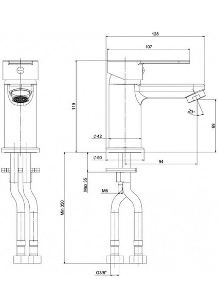 Molera Lavabo Bataryası Krom N3017302
