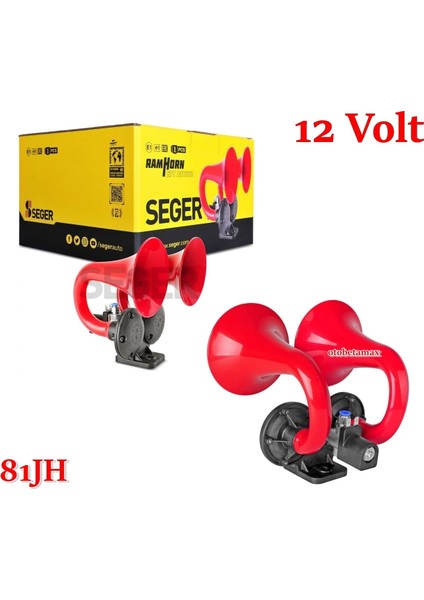 81JH 12V Çift Boynuz Korna Daf,vabis,man,scanıa,marin Ean-