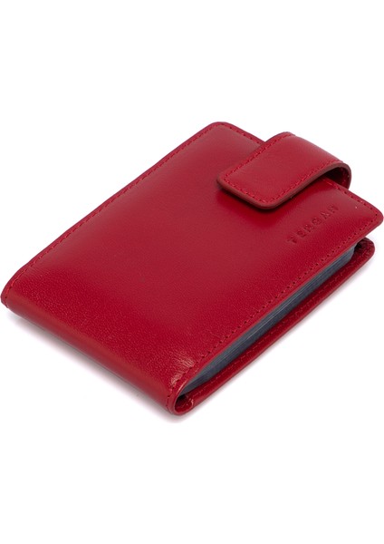 Kırmızı Deri Unisex Kredi Kartlık 01512C71