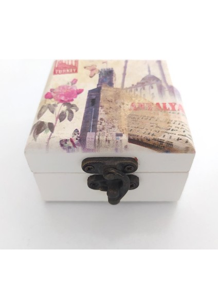 Ahşap Dekoratif Aynalı Mücevher Takı Yüzük Kutusu Çanta Boy fırsatları