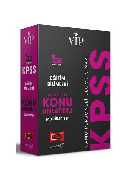 Yargı Yayınevi KPSS 2022 VIP Eğitim Bilimleri Analizli Konu Anlatımlı Modüler Set