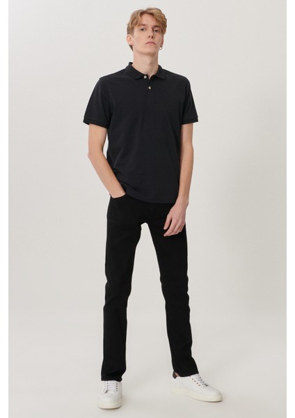 Erkek Daren Siyah Straight Fit Normal Bel Düz Paça Esnek Jean Pantolon fiyatları