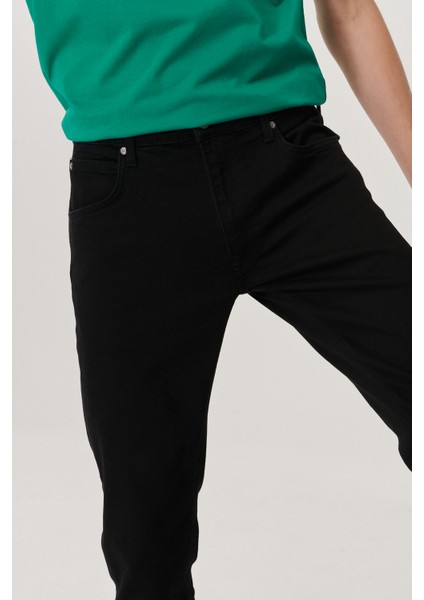 Erkek Daren Siyah Straight Fit Normal Bel Düz Paça Esnek Jean Pantolon modelleri