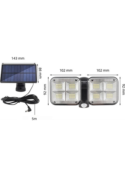 TY06604 120 Smd Mekan LED Akıllı Sensör Duvar Işık (Yurt Dışından)