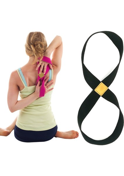 2 Adet Yoga Stretch Kemer Pamuk Kalın Mobius Şeridi (Siyah) (Yurt Dışından) fiyatları