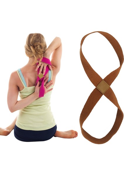2 Adet Yoga Stretch Kemer Pamuk Kalın Mobius Şeridi (Kahverengi) (Yurt Dışından) fiyatları