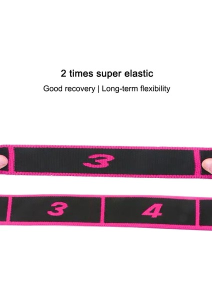 8 Kafes Yoga Streç Bant Dans Elastik Bant Direnç Bandı (Roseate) (Yurt Dışından) fırsatları