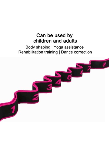 8 Kafes Yoga Streç Bant Dans Elastik Bant Direnç Bandı (Roseate) (Yurt Dışından) indirimleri
