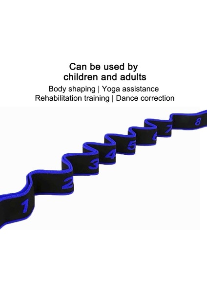 8 Kafes Yoga Streç Bant Dans Elastik Bant Direnç Bandı (Mavi) (Yurt Dışından) indirimleri