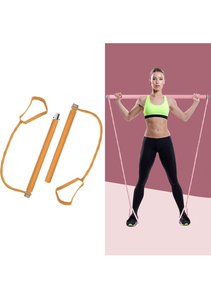 Ev Pilates Fitness Spor Elastik Ropel Yoga Ekipmanları (Turuncu) (Yurt Dışından) modelleri
