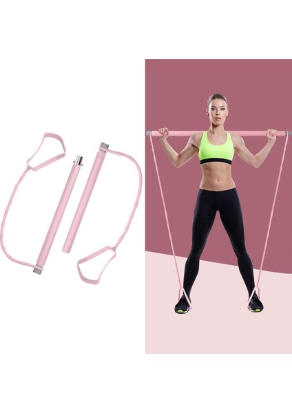 ZsykdEv Pilates Fitness Spor Elastik Ropel Yoga Ekipmanları (Pembe) (Yurt Dışından) modelleri