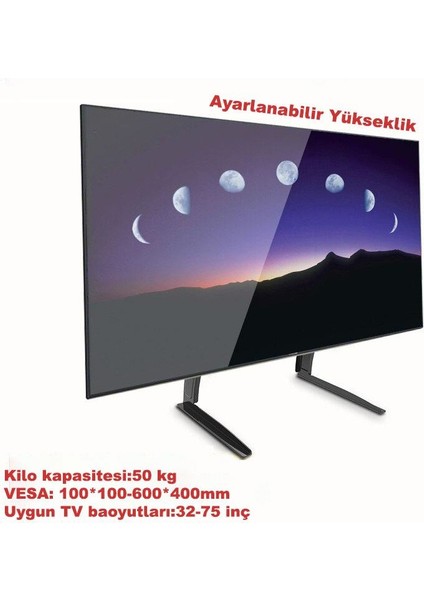 32-75" LCD LED Sabit Ekran Evrensel Masaüstü Tv Standı