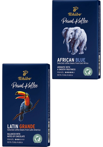 Filtre Kahve Seti Latin Grande 250 gr + African Blue 250 gr