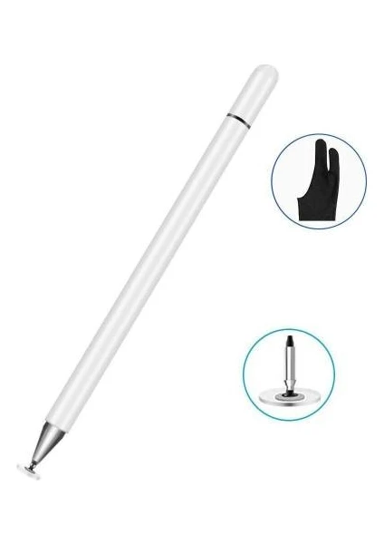 Universal iPad Stylus Dokunmatik Tablet Kalem - Eldiven - Yedek Uç